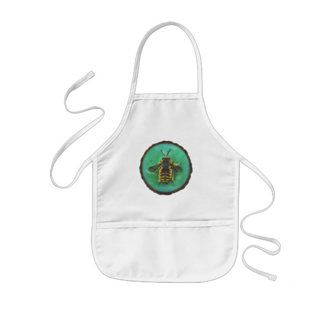 Wool Carder Bee Kids' Apron (Front)