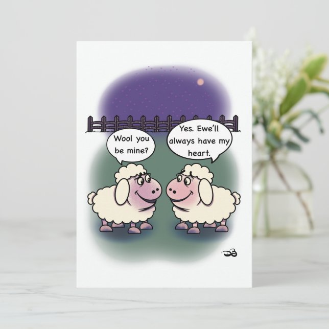 Wool Flat Card (Standing Front)