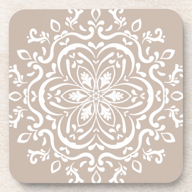 Wool Mandala Beverage Coaster (Front)