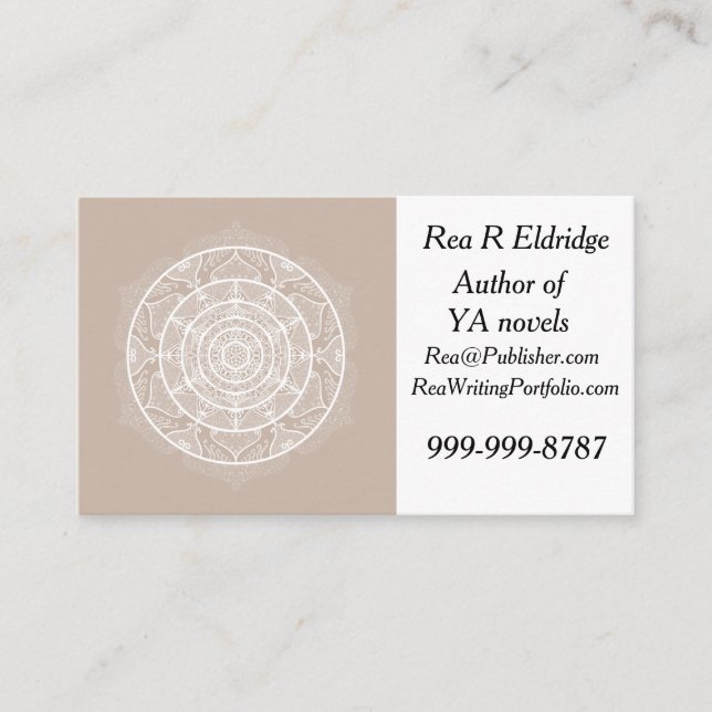 Wool Mandala Business Card (Front)