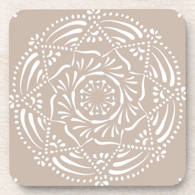 Wool Mandala Drink Coaster (Front)