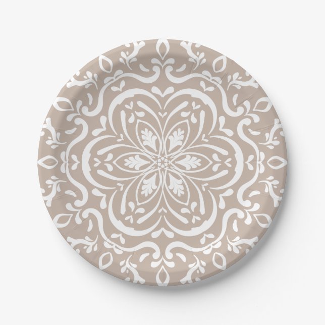 Wool Mandala Paper Plates (Front)