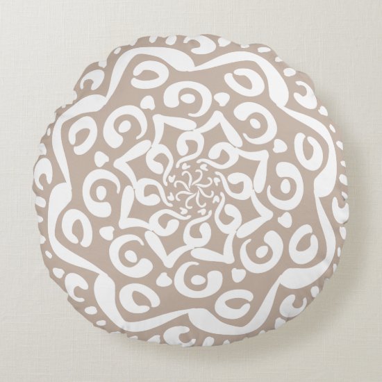 Wool Mandala Round Pillow