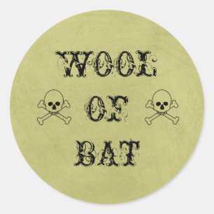 Wool of Bat Label Halloween Potion Candy Bar