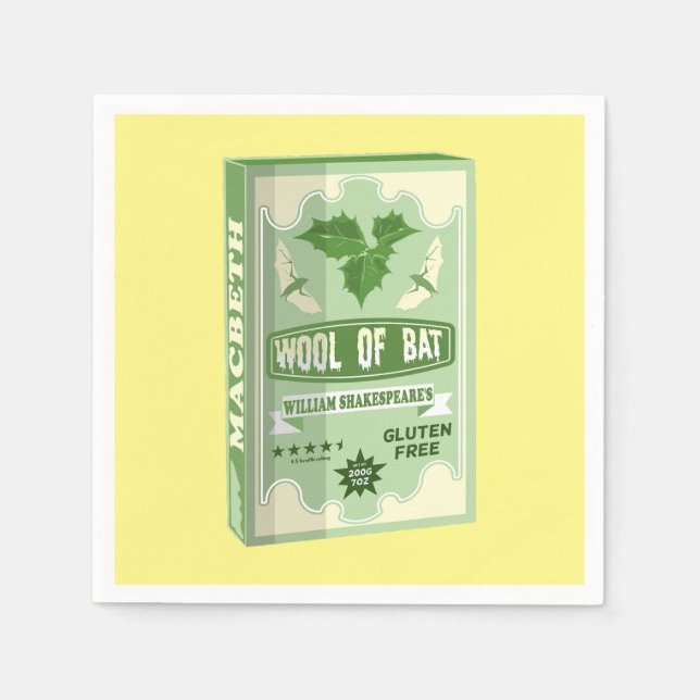 WOOL OF BAT MACBETH WITCHES NAPKINS (Front)