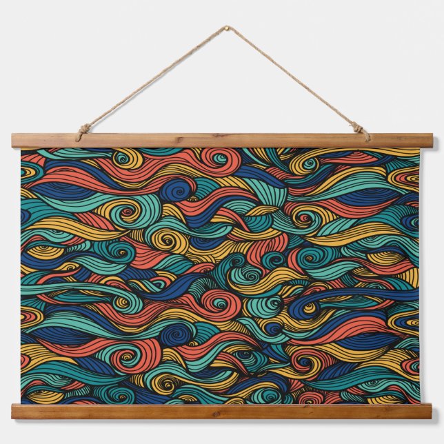 wool pattern paisley hanging tapestry (Front)