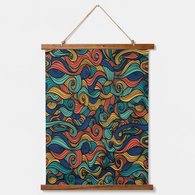 wool pattern paisley hanging tapestry (Front)