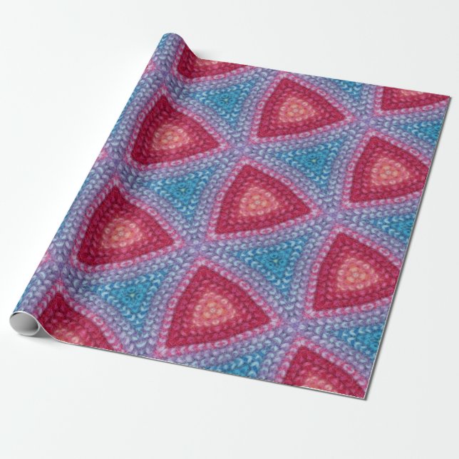 Wool Pattern Wrapping Paper (Unrolled)