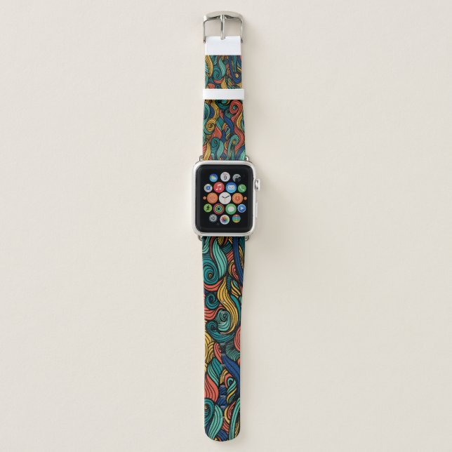 Wool Topped paisley      Apple Watch Band (Front)