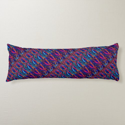 Wool Topped paisley      Body Pillow