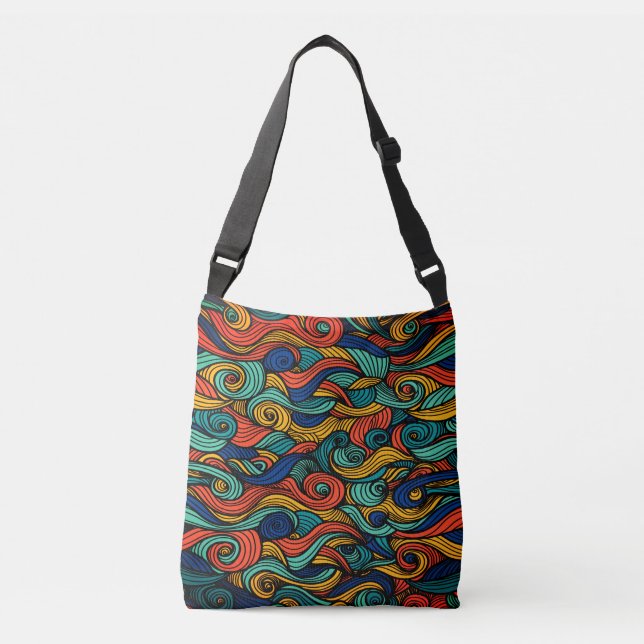 Wool Topped paisley      Crossbody Bag (Front)