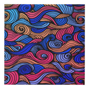 Wool Topped paisley  Faux Canvas Print