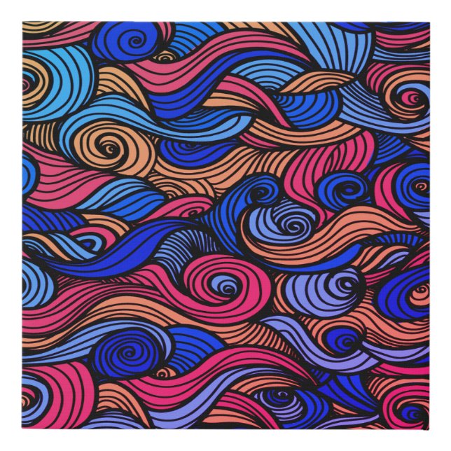Wool Topped paisley  Faux Canvas Print (Front)