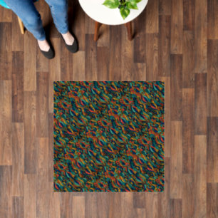 Wool Topped paisley      Floor Decals