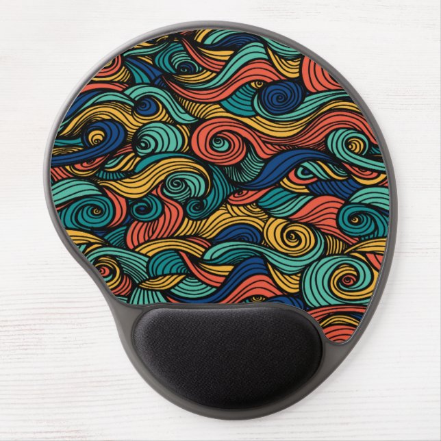 Wool Topped paisley      Gel Mouse Pad (Front)