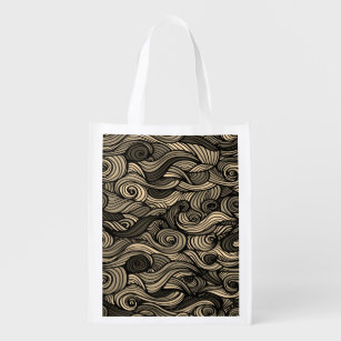 Wool Topped paisley       Grocery Bag