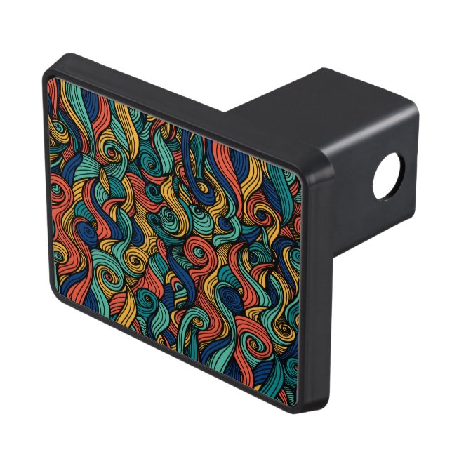 Wool Topped paisley      Hitch Cover (Top Right)