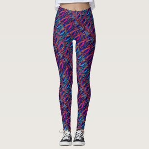 Wool Topped paisley Leggings