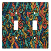 Wool Topped paisley      Light Switch Cover