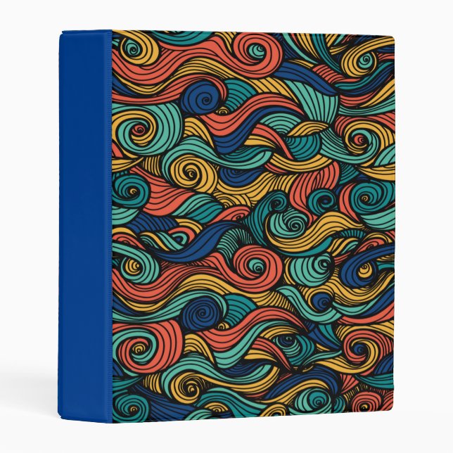 Wool Topped paisley      Mini Binder (Front/Spine)