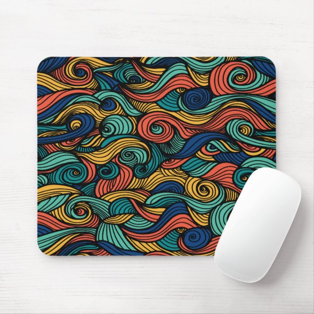 Wool Topped paisley      Mouse Pad (With Mouse)