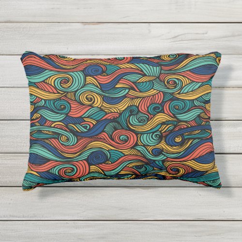 Wool Topped paisley      Outdoor Pillow