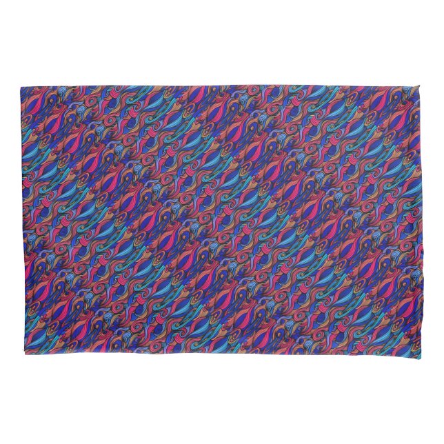 Wool Topped paisley       Pillow Case (Front)