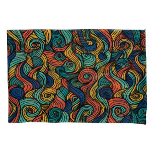 Wool Topped paisley Pillow Case