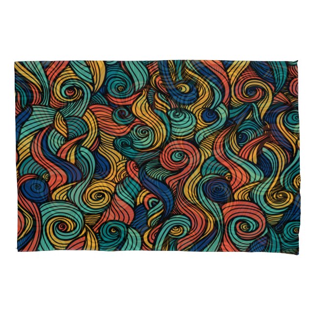 Wool Topped paisley      Pillow Case (Front)