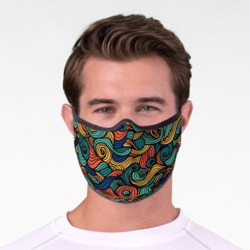 Wool Topped paisley      Premium Face Mask