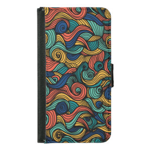 Wool Topped paisley Samsung Galaxy S5 Wallet Case