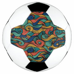 Wool Topped paisley Soccer Ball