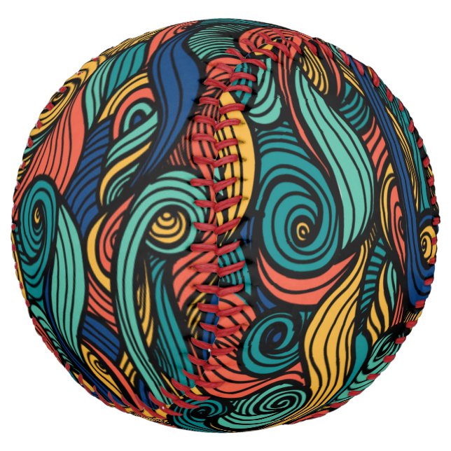 Wool Topped paisley      Softball (Angled)