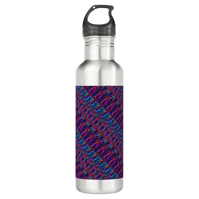 Wool Topped paisley      Stainless Steel Water Bottle (Front)