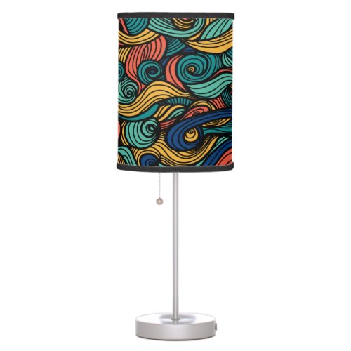 Wool Topped paisley      Table Lamp