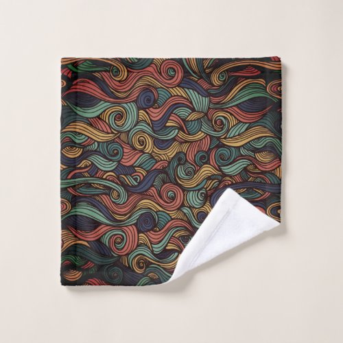 Wool Topped paisley      Wash Cloth