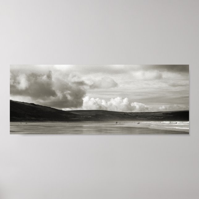 Woolacombe beach, Devon, UK Poster (Front)