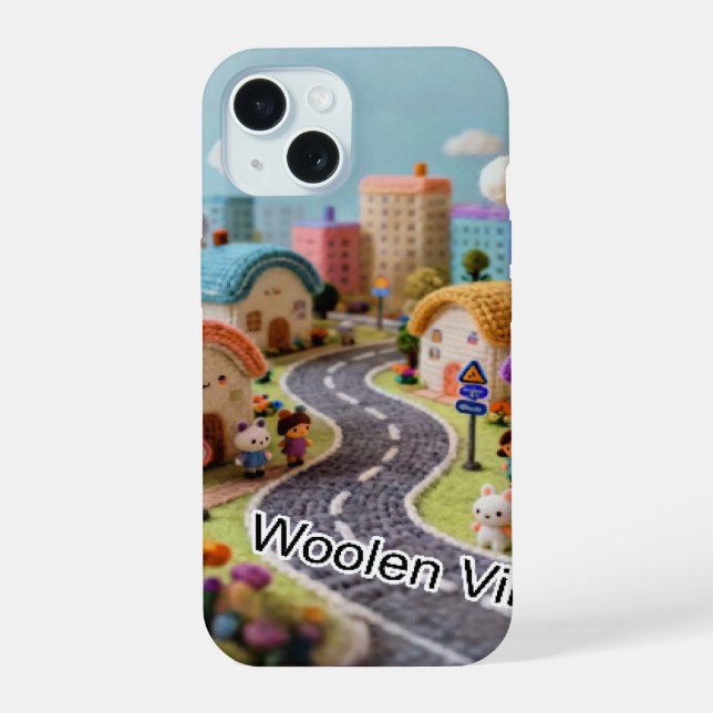 Woolen Village  Iphone Case (Back)