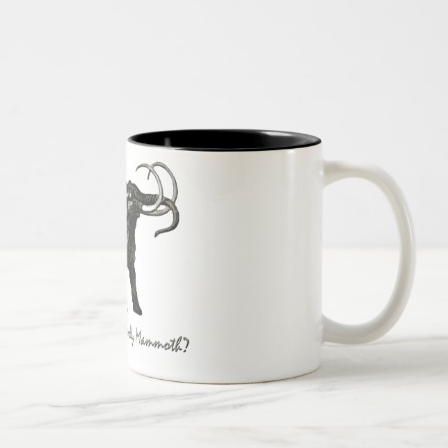 Wooley Mammoth Two-Tone Coffee Mug (Right)