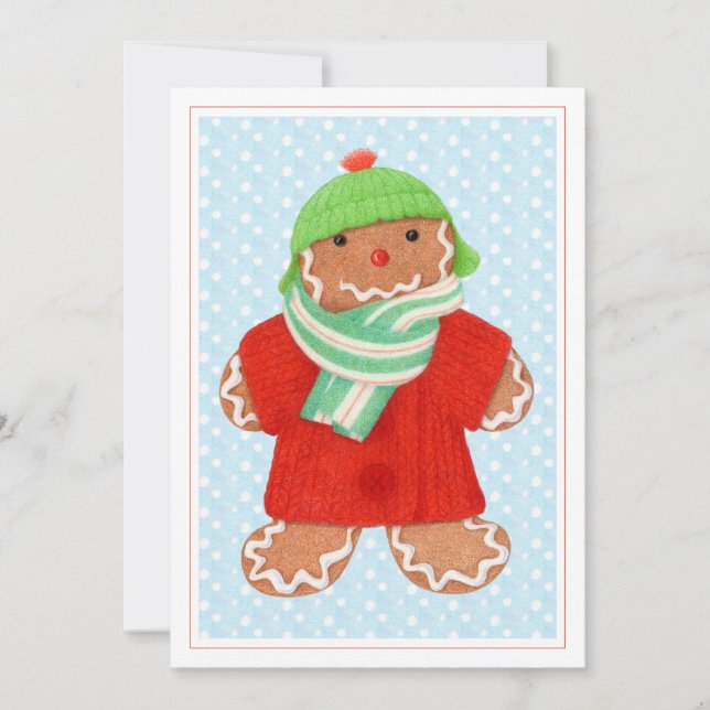 WOOLIE GINGERBREAD 5x7 Flat Christmas Card (Front)