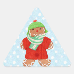 WOOLIE GINGERBREAD Triangle Stickers