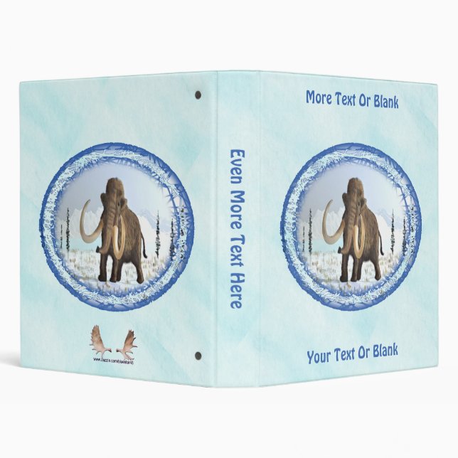 Woolly Mammoth 3 Ring Binder (Background)