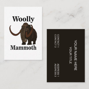 Woolly Mammoth Business Card