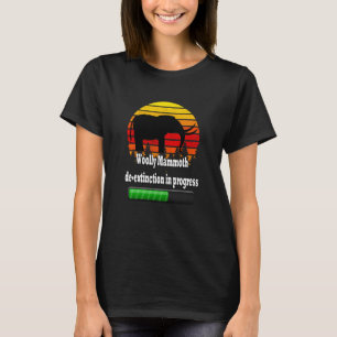 Woolly Mammoth de extinction in progress Status Ba T-Shirt