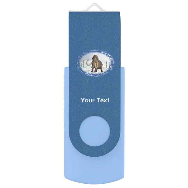 Woolly Mammoth Flash Drive (Front Vertical)