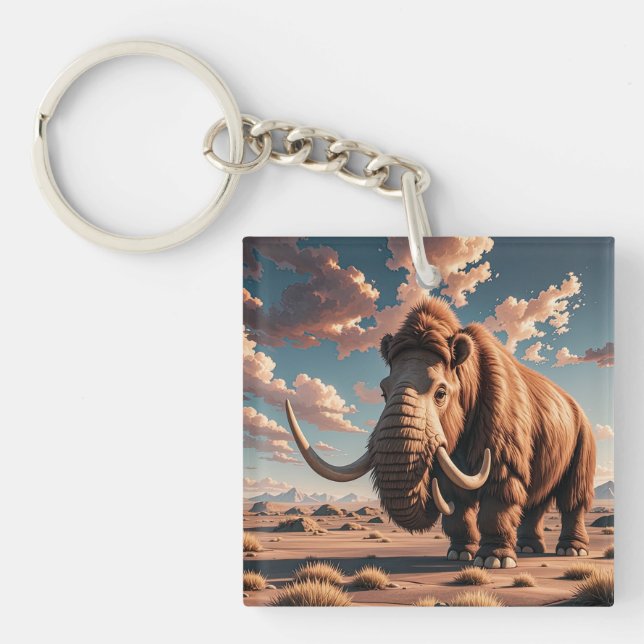 Woolly Mammoth Keychain (Front)