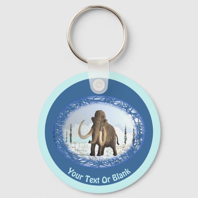 Woolly Mammoth Keychain (Front)