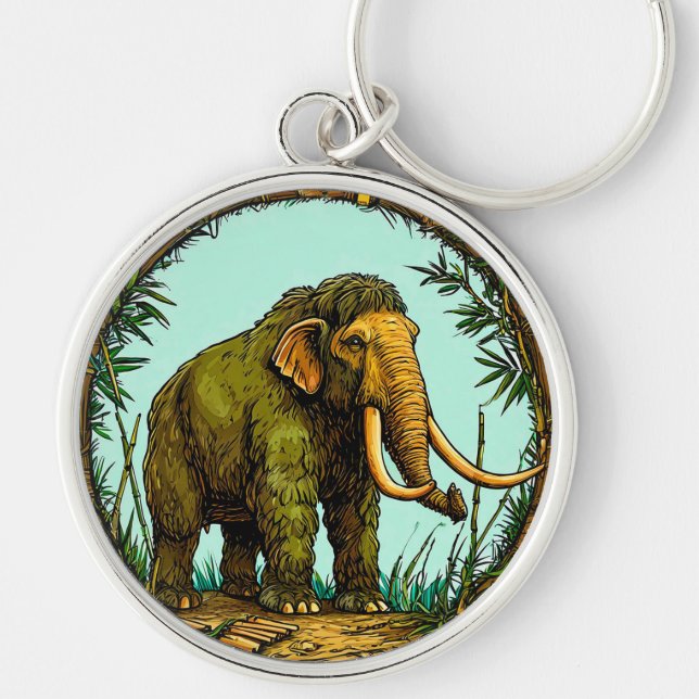 Woolly mammoth keychain (Front)