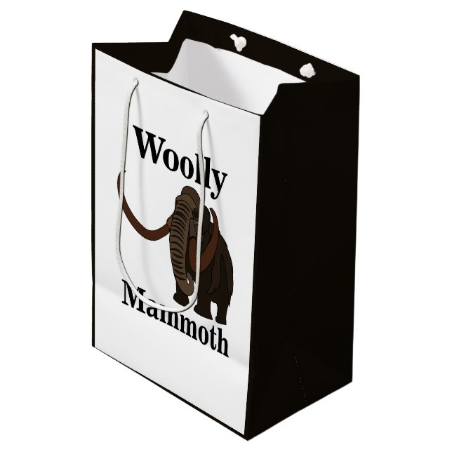Woolly Mammoth  Medium Gift Bag (Front Angled)