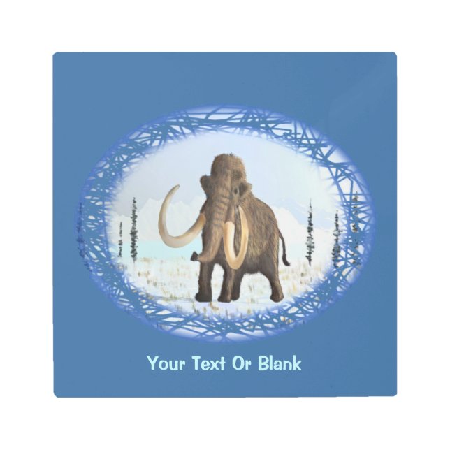 Woolly Mammoth Metal Print (Front)